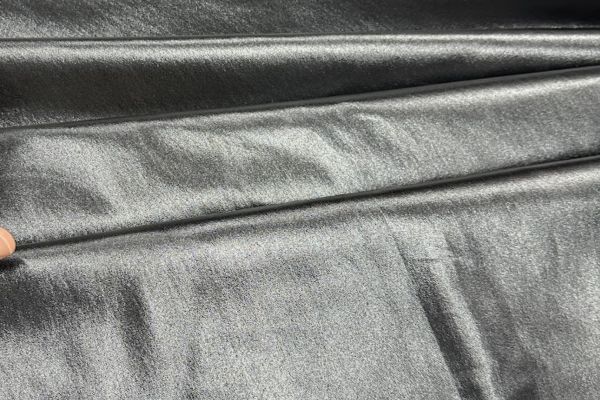 Кожа черная эластичная на трикотажной основе